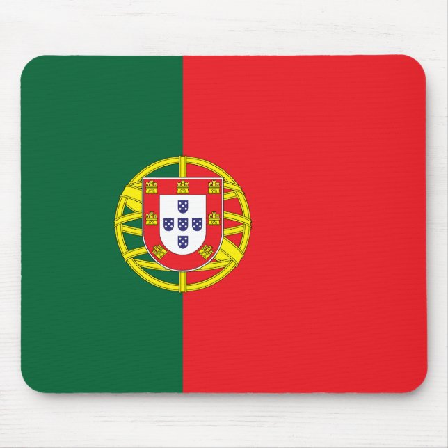Flagge Portugals Mousepad (Vorne)