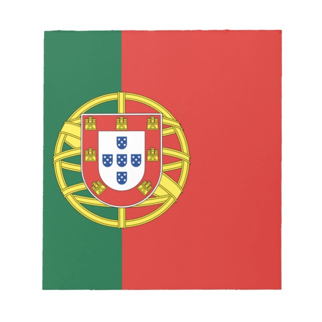 Flagge Portugals Notizblock (Vorderseite)