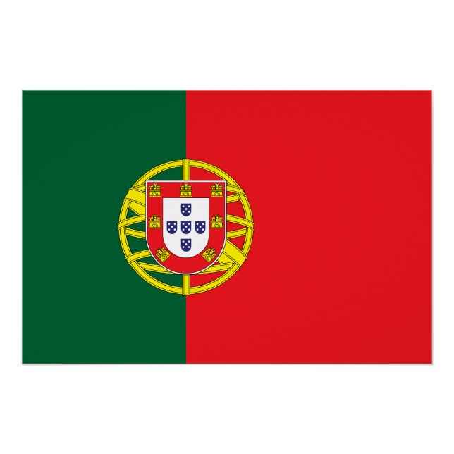 Flagge Portugals Poster (Vorderseite)