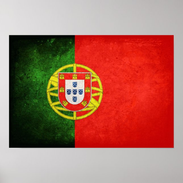 Flagge Portugals Poster (Vorne)