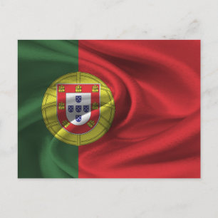 Flagge Portugals Postkarte