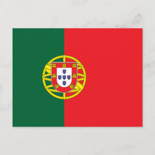 Flagge Portugals Postkarte