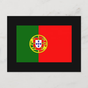 Flagge Portugals Postkarte