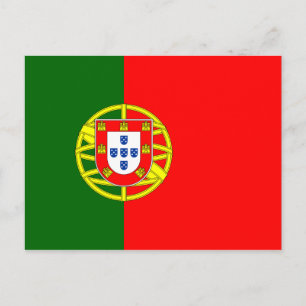 Flagge Portugals Postkarte