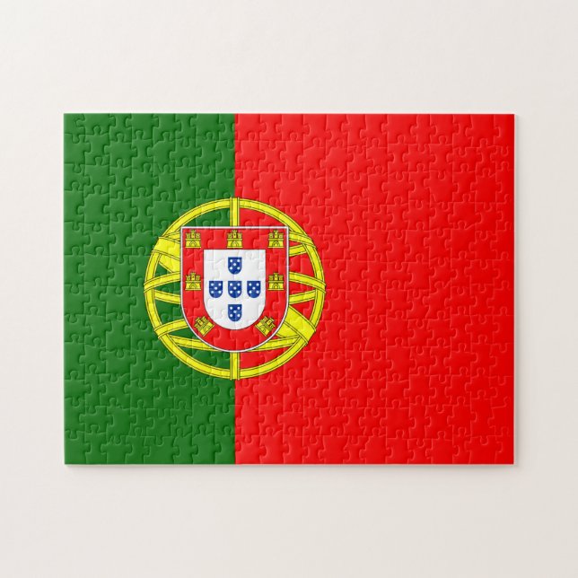 Flagge Portugals Puzzle (Horizontal)