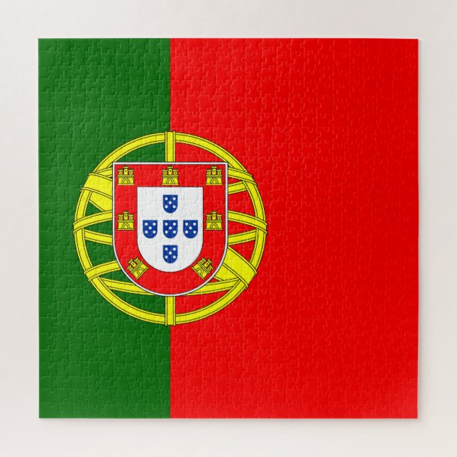 Flagge Portugals Puzzle (Vertikal)