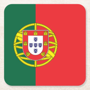 Flagge Portugals Rechteckiger Pappuntersetzer