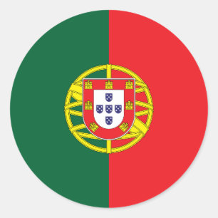 Flagge Portugals Runder Aufkleber