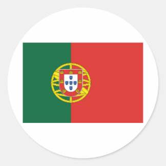 Flagge Portugals Runder Aufkleber