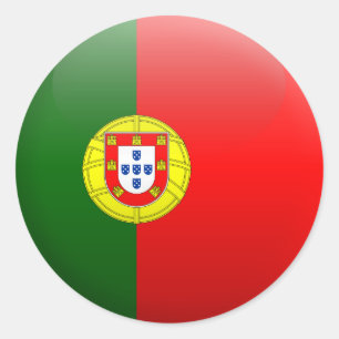 Flagge Portugals Runder Aufkleber