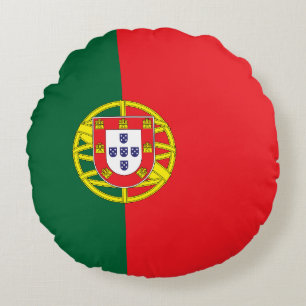 Flagge Portugals Rundes Kissen