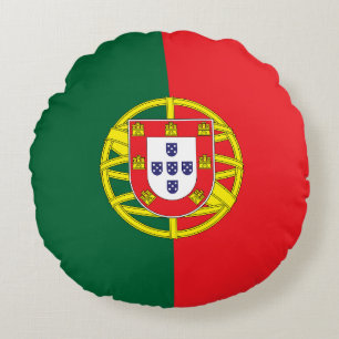 Flagge Portugals Rundes Kissen
