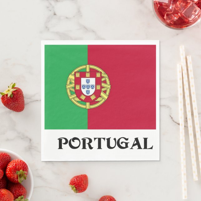 Flagge Portugals Serviette (Beispiel)