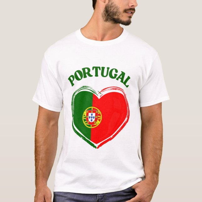 Flagge Portugals T-Shirt (Vorderseite)