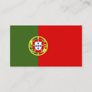 Flagge Portugals Visitenkarte
