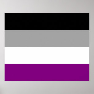 Flagge Poster für Asexualität