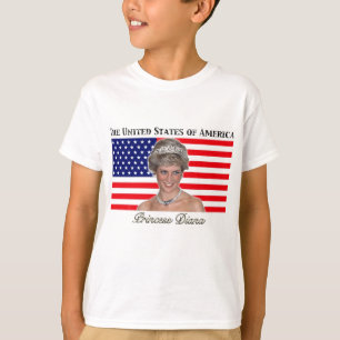 Flagge Prinzessin-Diana USA T-Shirt