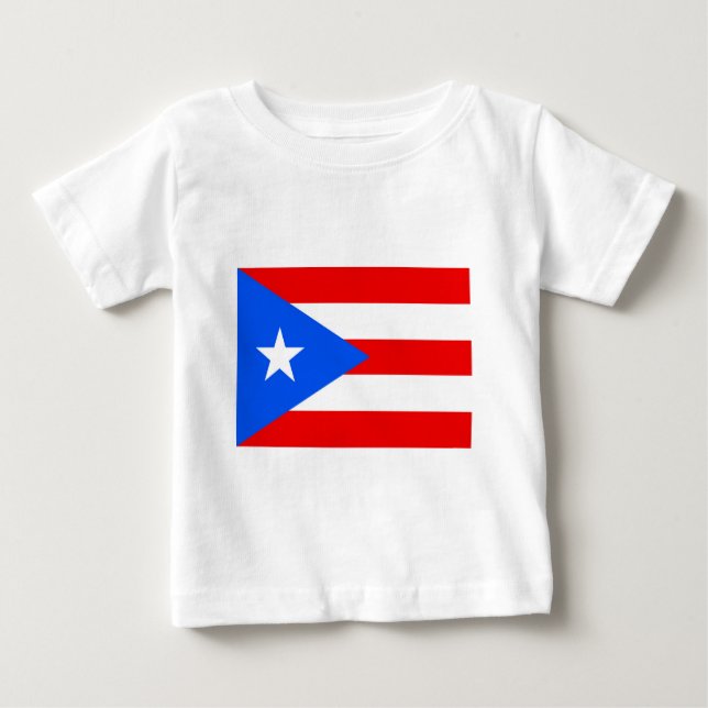 Flagge Puerto Rico Baby T-shirt (Vorderseite)