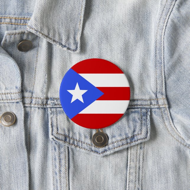 Flagge Puerto Rico Button (Beispiel)