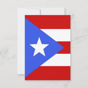 Flagge Puerto Rico Dankeskarte