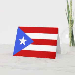 Flagge Puerto Rico Dankeskarte