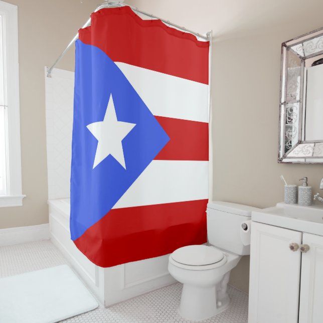 Flagge Puerto Rico Duschvorhang (Beispiel)