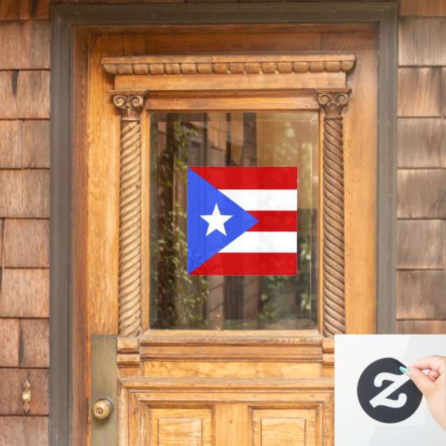 Flagge Puerto Rico Fensteraufkleber (Haustür)