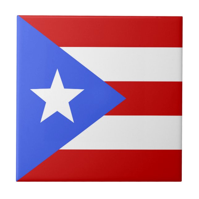 Flagge Puerto Rico Fliese (Vorderseite)