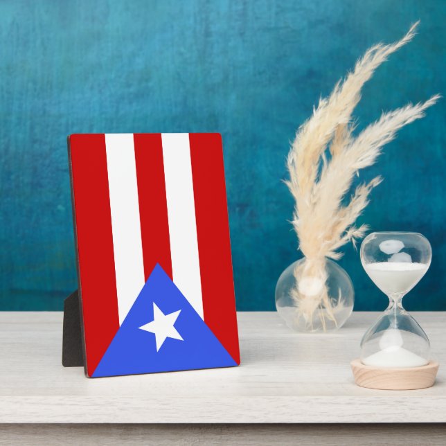 Flagge Puerto Rico Fotoplatte (Seite)