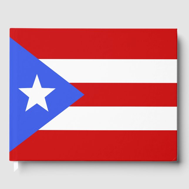 Flagge Puerto Rico Gästebuch (Vorderseite)