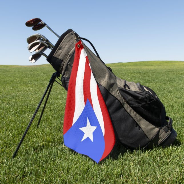 Flagge Puerto Rico Golfhandtuch (Gras)