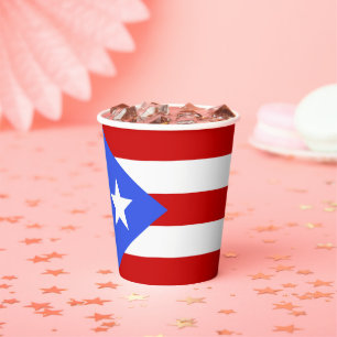 Flagge Puerto Rico Pappbecher