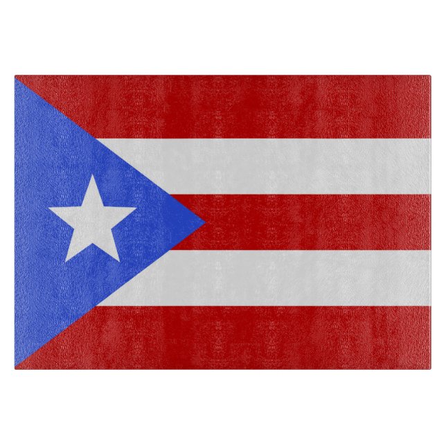 Flagge Puerto Rico Schneidebrett (Vorderseite)