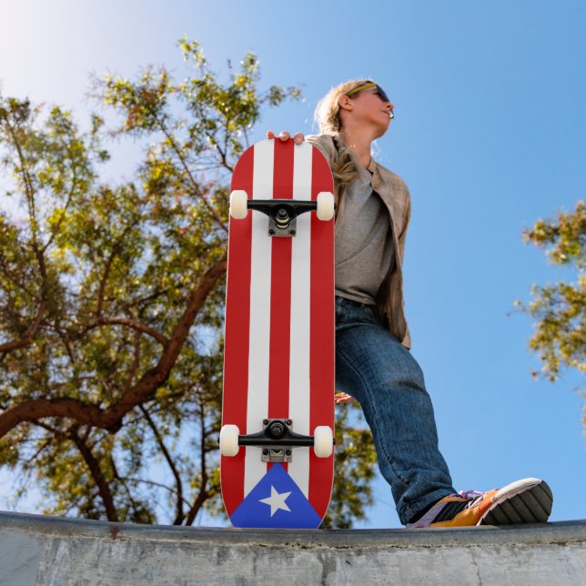Flagge Puerto Rico Skateboard (Außenbereich 1)