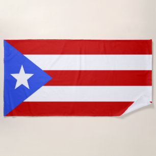 Flagge Puerto Rico Strandtuch
