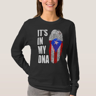 Flagge Puerto Rico und Malteser Mix Dna T-Shirt