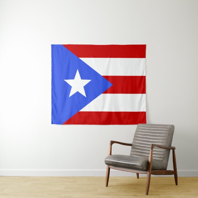 Flagge Puerto Rico Wandteppich (Beispiel (Horizontal))