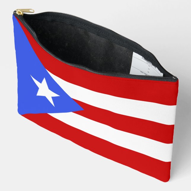 Flagge Puerto Rico Zubehörtasche (Offen)