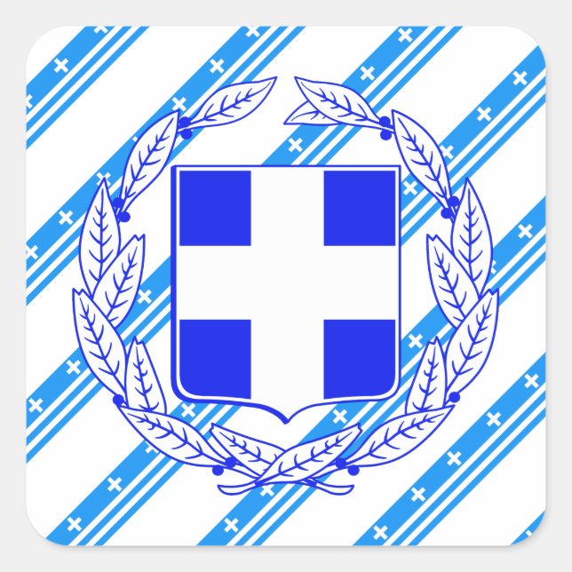 Flagge Quadratischer Aufkleber (Vorderseite)