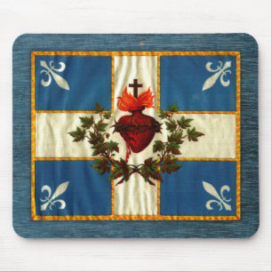Flagge Québec alt Carillon Sacré-Cœur Mousepad