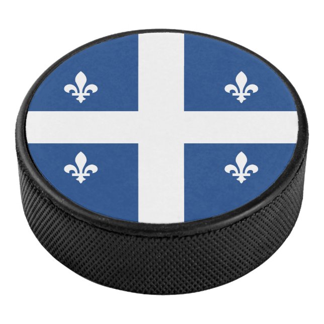 Flagge Québec, Kanada Eishockey Puck (3/4)