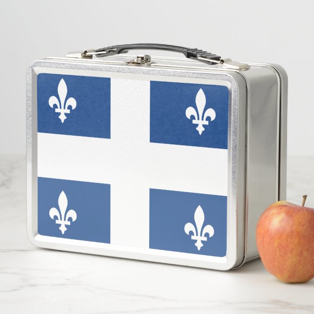 Flagge Québec, Kanada Metall Brotdose (Beispiel)