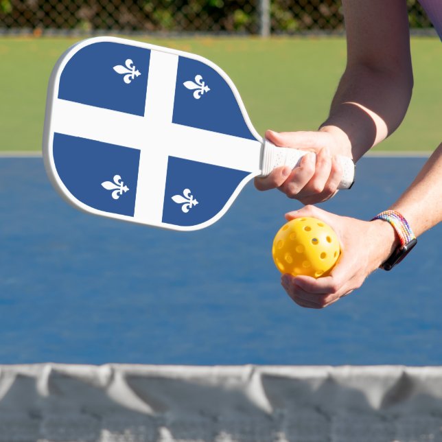 Flagge Québec, Kanada Pickleball Schläger (InSitu)