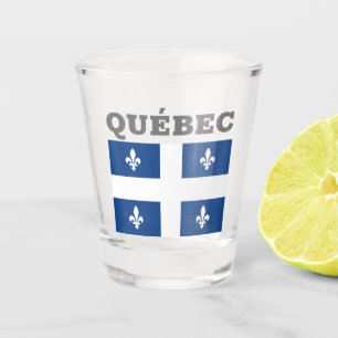Flagge Québec, Kanada Schnapsglas