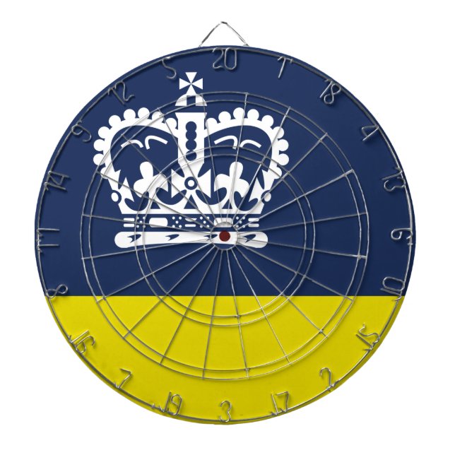 Flagge Regina (Saskatchewan, Kanada) Dartscheibe (vorne)