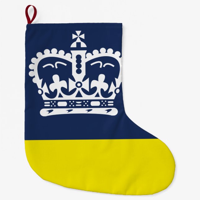 Flagge Regina (Saskatchewan, Kanada) Großer Weihnachtsstrumpf (Vorderseite)