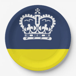 Flagge Regina (Saskatchewan, Kanada) Pappteller