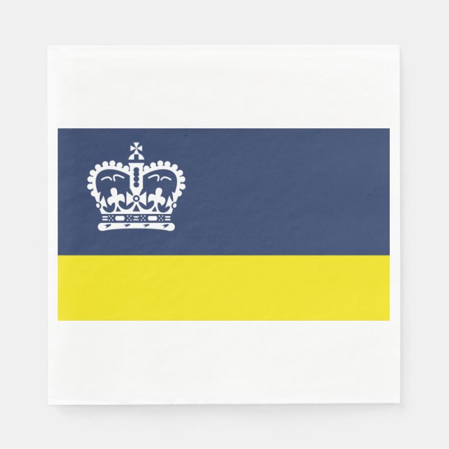 Flagge Regina (Saskatchewan, Kanada) Serviette (Vorderseite)