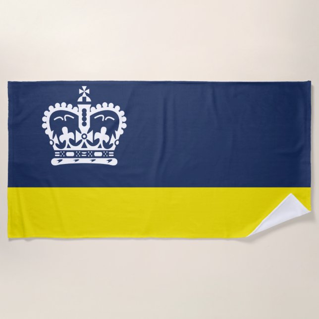 Flagge Regina (Saskatchewan, Kanada) Strandtuch (Vorderseite)