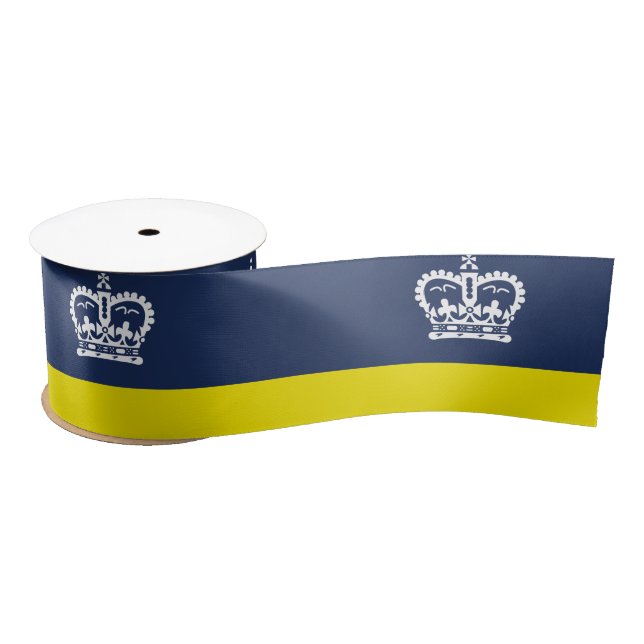 Flagge Regina, Saskatchewan Satin Ribbon Satinband (Spule)